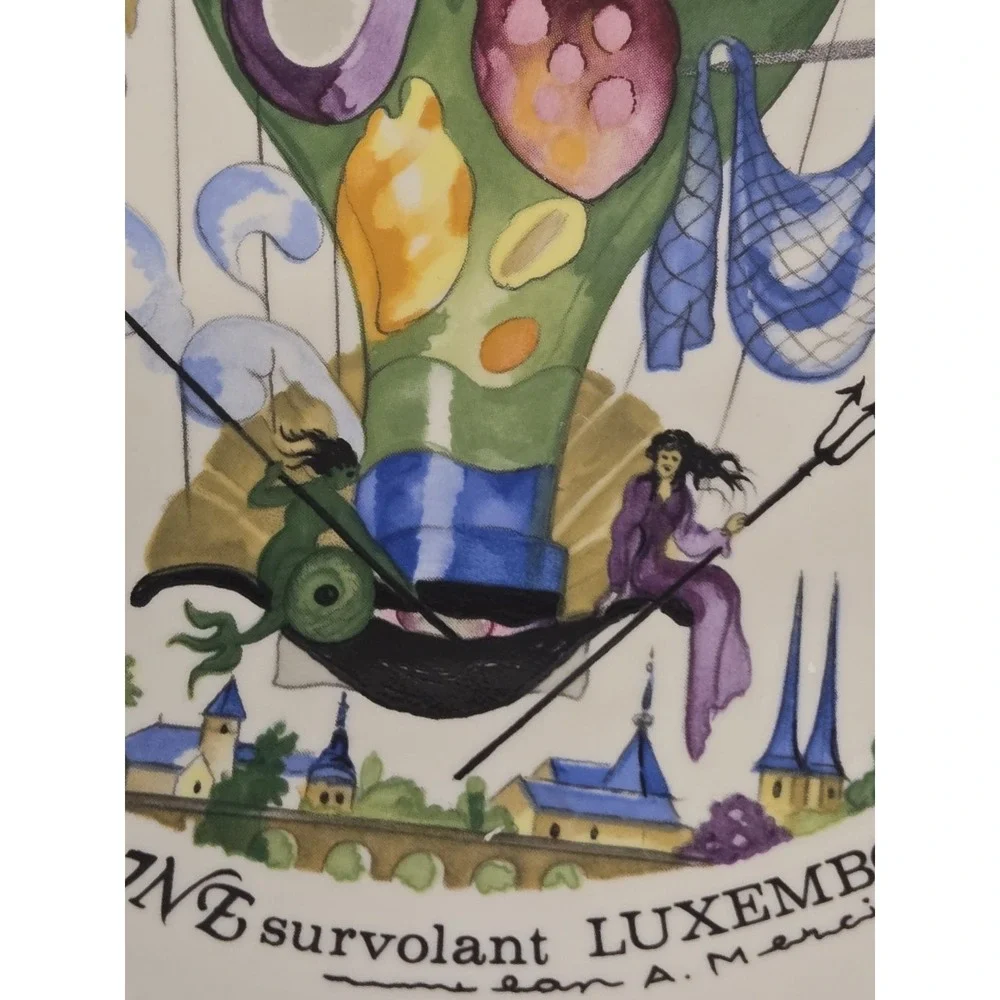 Villeroy & Boch LE BALLON Salad Accent‎ Plates CARNIVAL HOT AIR BALLOON Set of 6